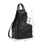 Rucsac dama din piele naturala DiAmanti Clio Giallo Scuro